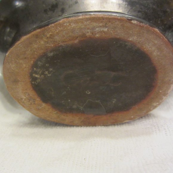 UNIQUE VTG DRIP GLAZE OBLONG VASE/PLANTER - Picture 7 of 12